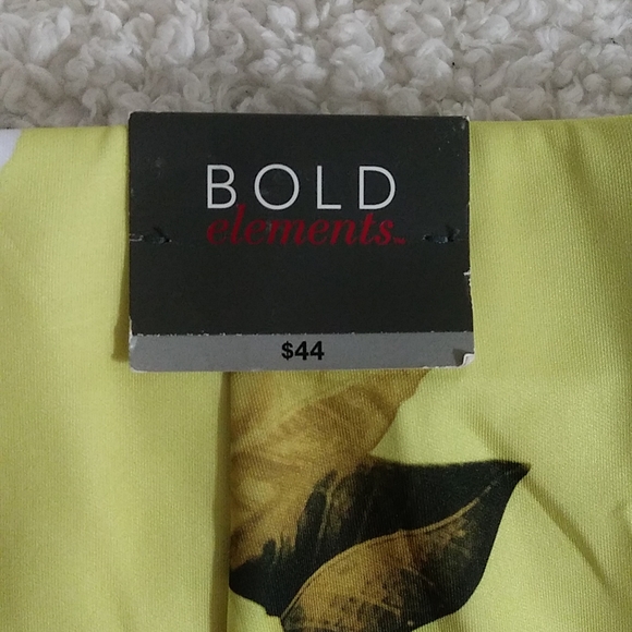 New Bold Elements Sunday Lemon Floral Pencil Skirt Medium - Picture 6 of 13